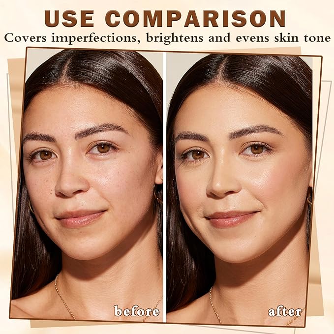 Airbrush Foundation Full Coverage for Smooth Nude Finish,Breathable Blendable Airbrush Makeup for Smooth Radiant Finish,Waterproof Foundation for Silky Mist Finish (03 Nude Color)