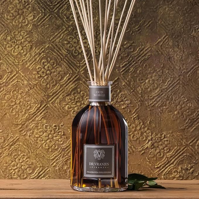 Dr. Vranjes - Oud Nobile 250 ml Reed Diffuser + Elegant Shopping Bag, Luxurious Home Fragrance, Woody & Resinous Notes, Made in Italy