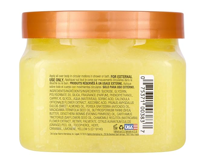 Tree Hut Dewy Daisy Shea Sugar Scrub, Exfoliating, Hydrating & Moisturizing Body Scrub with Shea Butter & Nourishing Essential Oils, Smooth & Soften Skin, 18 oz