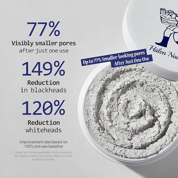 Musta Conte Mask - 1 Minute Pore Mask w/Charcoal Capsules, Finnish Birch Sap, Norwegian Cloudberry Extract & BHA - Whipped Clay Face Mask Skin Care to Refresh, Clarify & Smooth Skin (2.1 oz)