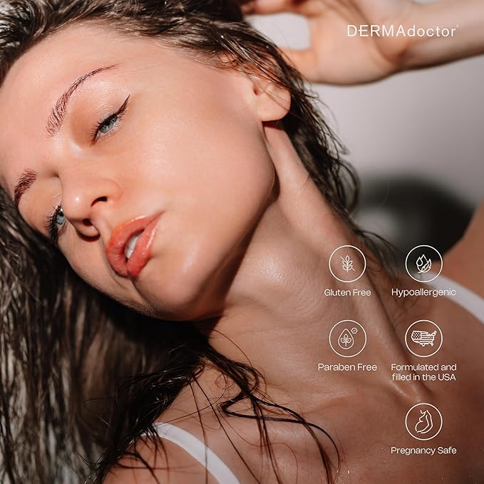 DERMAdoctor Wrinkle Revenge Dermatologist Formulated Anti Aging Hyaluronic Acid Serum for Face, Hydrating Serum, Wrinkle Filler & Hydrating Primer Fragrance Free - 1 fl oz