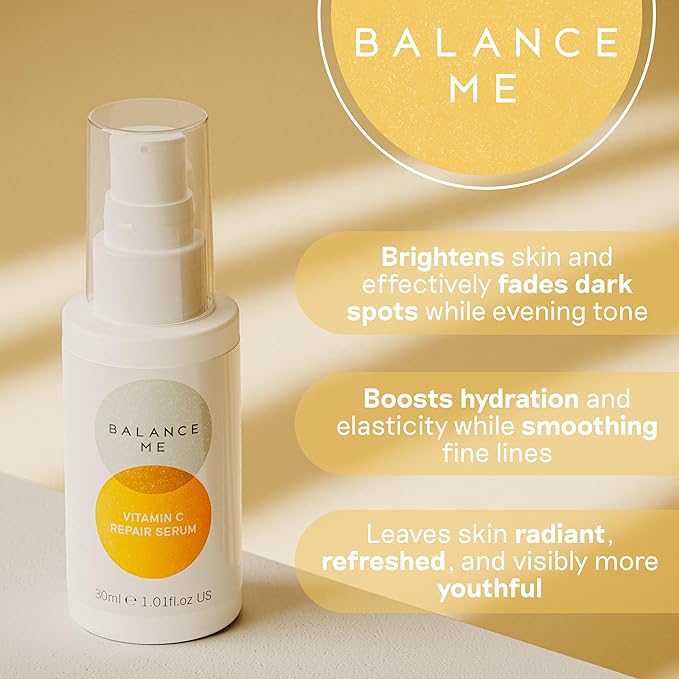 Balance Me Glow + Replenish Skin Care Set, Includes Vitamin C Repair Serum, Pure Skin Face Wash, Wonder Eye Cream, Gift Set for Women