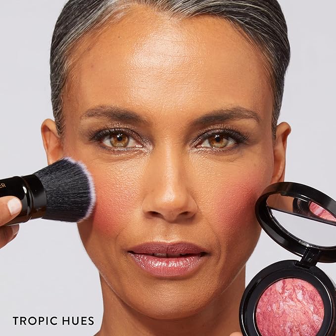 LAURA GELLER NEW YORK Baked Blush-n-Brighten Marbleized Blush for Cheeks - Tropic Hues - Satin Finish - Buildable Color