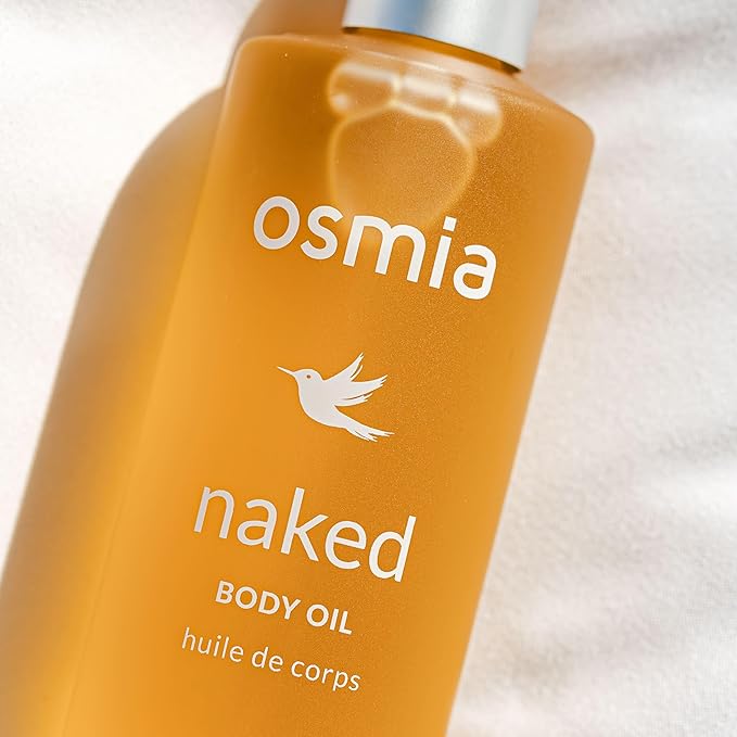 Osmia Skincare - Natural Naked Body Oil | Rosehip, Borage, + Sweet Almond Oils | Soften, Smooth, Nourish | Clean Beauty For Healthy Skin (1 fl oz | 30 ml)
