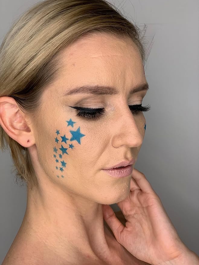 STENCIL1FX Star Witness Stencil Eye Makeup Stencil for Costumes, Dress Up, Halloween, Cosplay, Arts, Face Painting