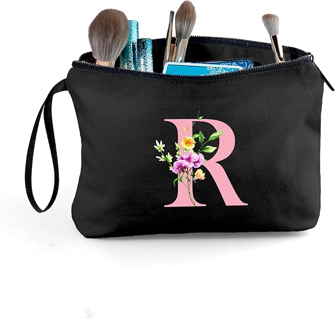 SEAMOON Bridesmaid Proposal Bridal Birthday Unique Gifts for Women Bride Friend Bestie Personalized Travel Make up Cosmetic Bag with Mirror Valentines Mothers Day Christmas Graduation R