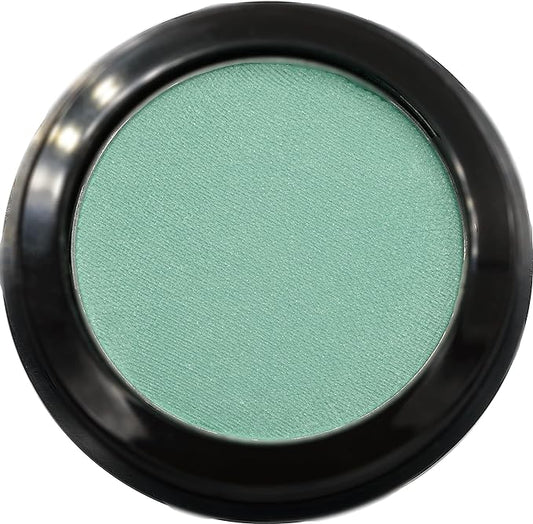 Aloe Matte Turquoise Teal Green Soft Pressed Powder Single Vegan Eyeshadow; Talc, Paraben & Cruelty Free
