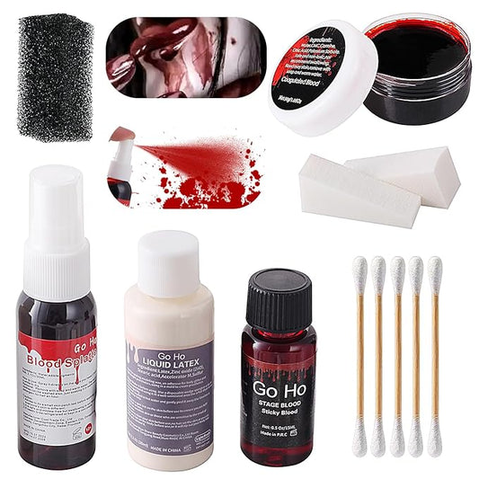 Go Ho Fake Blood Makeup for Special Effects,Set 1,BY078
