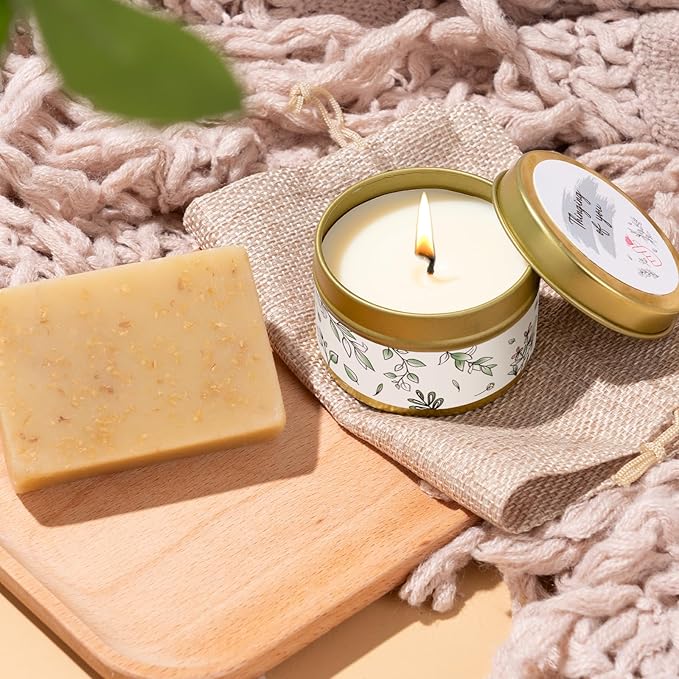 Get Well Soon Gifts for Women, Self Care Gifts for Women After Surgery, Birthday Box, Thinking of You Gift Basket Package Relaxing Spa Set, Feel Better Relaxing Encouraging Gift Box (Khaki)