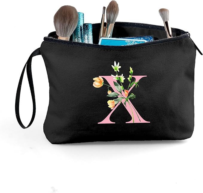 Birthday Friendship Womens Bridesmaid Proposal Coolest Gifts for Sister Teacher Coworkers Bride Personalized Travel Makeup Cosmetic Bag with Mirror Valentines Mothers Day Christmas Graduation X