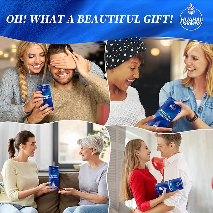 Shower Steamers Aromatherapy, 10-Pack Shower Bombs Christmas Stocking Stuffers for Women Mom Her Daughter Wife, Coolest Men The Boys Gifts for Him,White Elephant,Self Care- Relaxation