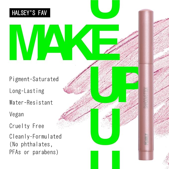about-face Shadowstick – Long-Wear Cream Eyeshadow Stick – Matte & Pearly Finishes – Vegan, Cruelty-Free, Clean Beauty – 0.049 oz (Baroque- Pearly Pink Ice)