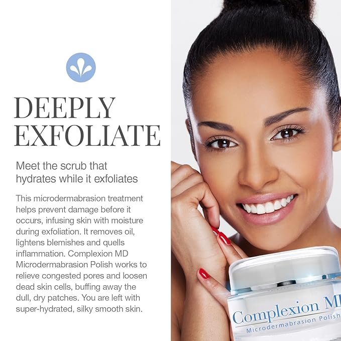 Anti Aging 2 Step Skin Care System (Bundle) - Microdermabrasion Scrub (1.69 oz) + Anti Wrinkle Cream (1 oz) - Reduce Fine Lines & Wrinkles - with Peptides & Hyaluronic Acid