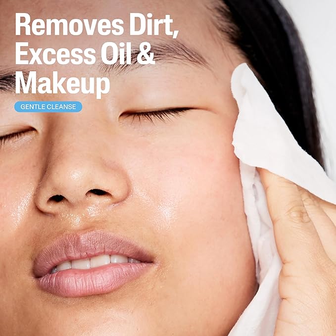 Cetaphil Face and Body Wipes, Gentle Skin Cleansing Cloths, 50 Count, Twin Pack, for Dry, Sensitive Skin, Flip Top Closure, Great for the Gym, Travel, in the Car, Hypoallergenic, Fragrance Free