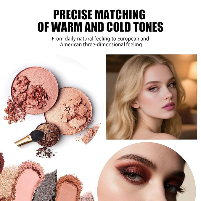 4-Layer Multi - Functional Beauty Book Kit- Style Makeup Palette Ingeniously Combines Eyeshadows, Blushes, Highlighters, Contour Powders In One,Best Choice for A Gift for Women (SH2511A)