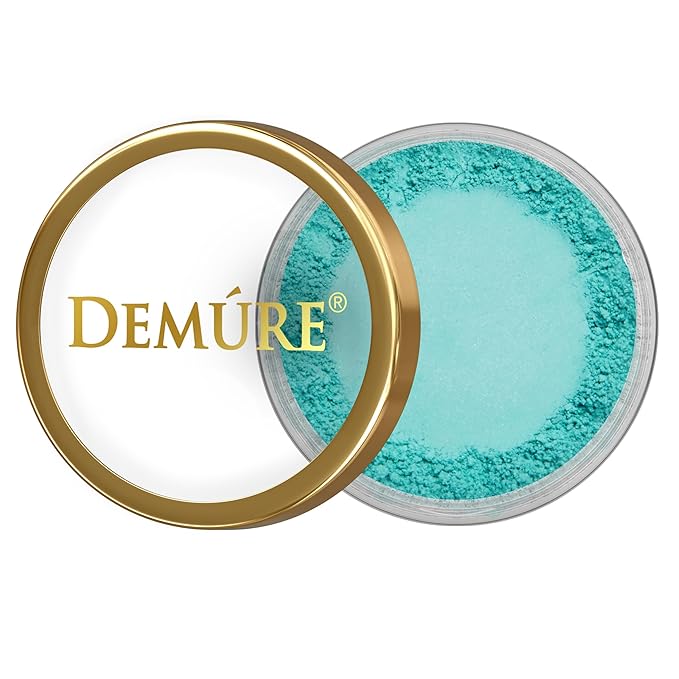 Demure Mineral Make Up Eye Shadow (Teal), Matte Eyeshadow, Loose Powder, Eye Makeup, Professional Makeup