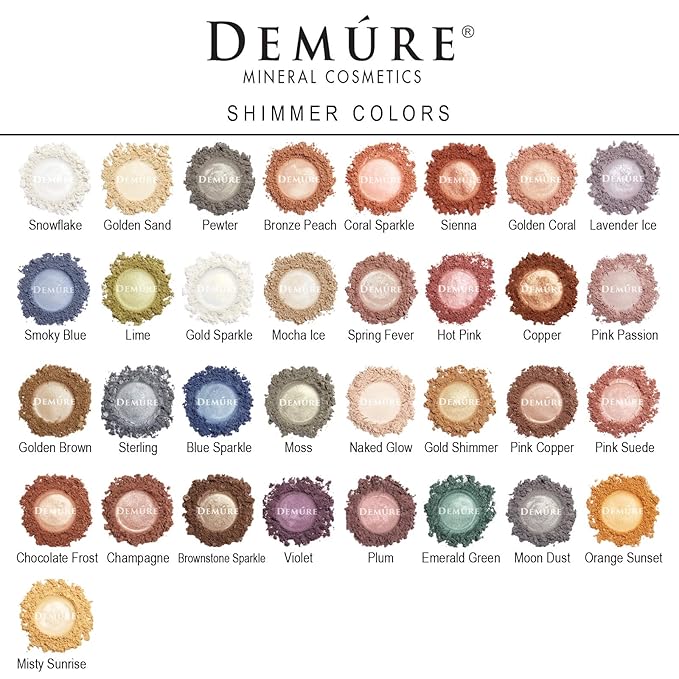 Demure Mineral Make Up (Pink Passion) Eye Shadow, Shimmer Eyeshadow, Loose Powder, Glitter Eyeshadow, Eye Makeup, Natural Makeup, Natural Eyeshadow, Professional Makeup