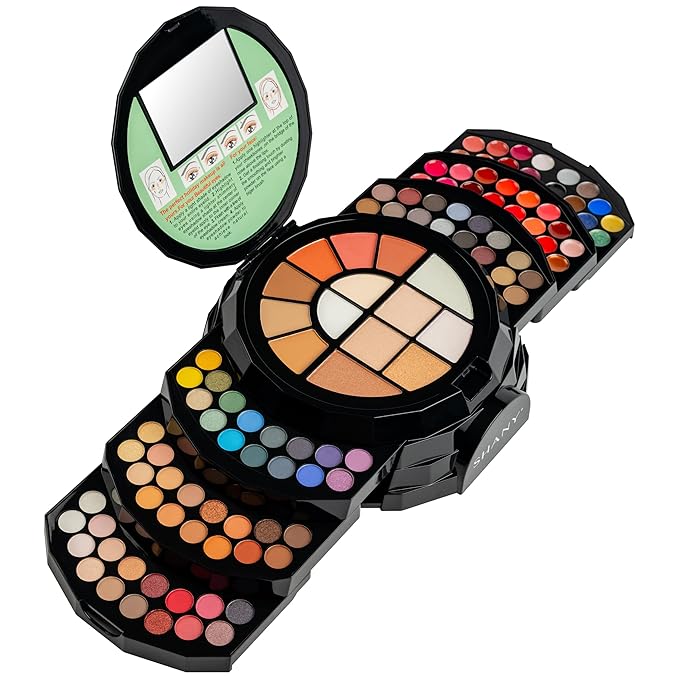 SHANY All In One FLOWERS Makeup Set - Ultimate Fancy Makeup Kit - Eyeshadows, Lip colors, Face Powders, Highlighters, and Blushes. Gift Set