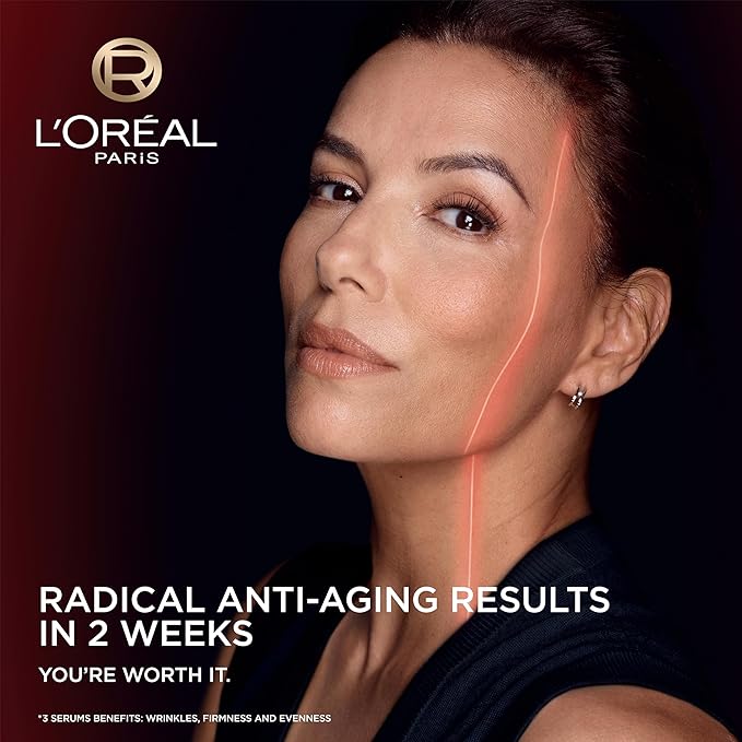 L'Oreal Paris Revitalift Triple Power Age-Defying Face Serum, Anti Aging Serum with 3 in 1 Benefits, Reduces Wrinkles, Firms and Brightens Skin, Includes Sample