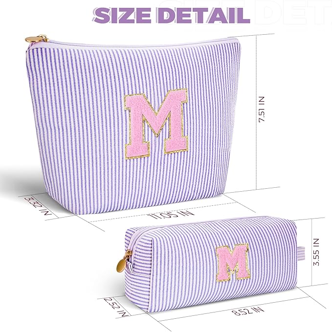Mothers Day Gifts for Mom,Mum Gifts from Daughter,Birthday Gifts for Wife Sister Her,Mother in Law Gift,Mama Gifts Idea,Makeup Bag Set Cosmetic Bag - Lavender,M