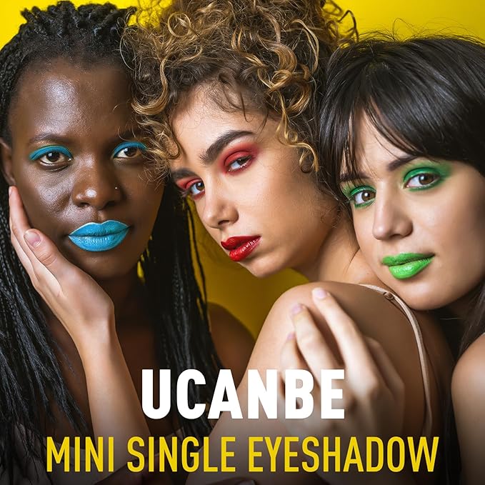 UCANBE Red Single Eyeshadow Palette, Highly Pigmented Matte Eye Shadow Powder, Professional Long-Lasting Waterproof Makeup Palette
