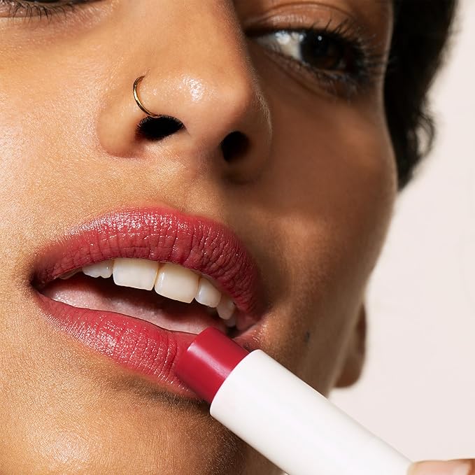 Melixir Vegan Lip Butter #15 Dirty Pink, Hydrating Tinted Lip Balm Stick, Bee-Free, Petrolatum-Free, Plant-Based With Shea Butter, Nourishing Care for Dry, Chapped Lips, Natural Finish