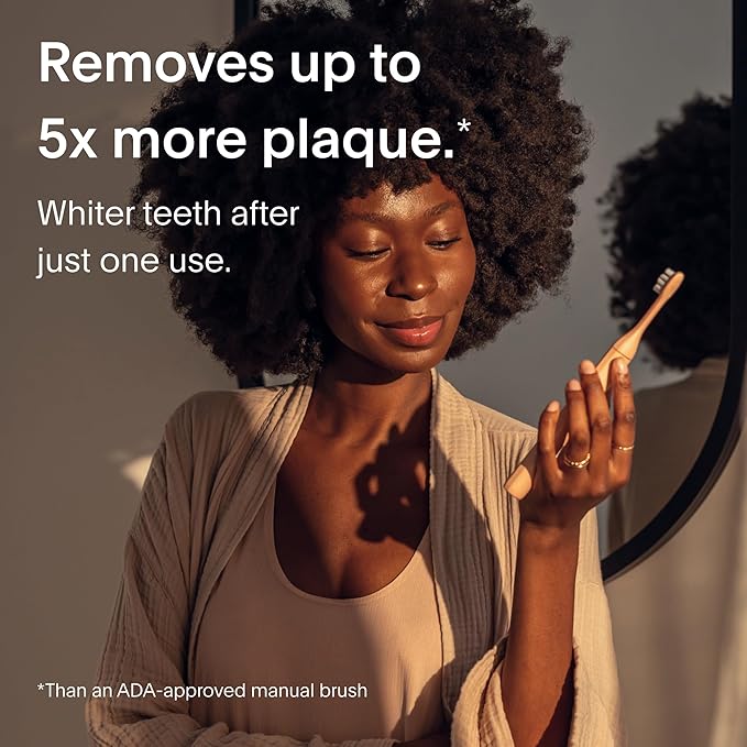 SURI 1.0 Sonic Electric Toothbrush with UV Cleaning Travel Case |1 Month+ Battery | Designed in California | Electric Toothbrush for Adults | Travel Toothbrushes | Tooth Brush | Pink