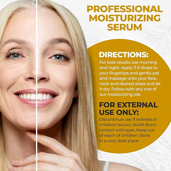 "SOLARIELLE Anti-Aging Skincare Set | Hyaluronic Acid Serum & Collagen Cream | Face & Neck Duo for Wrinkle Reduction | Natural Peptide Formula"