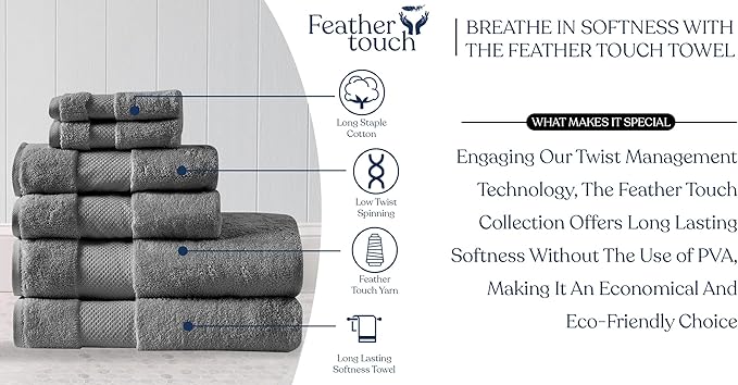 Delara Organic Cotton Luxuriously Plush Bath Towel 20 Piece Set|GOTS & Oeko-TEX Certified|Premium Hotel Quality Towels|Feather Touch Technology|650 GSM Long Staple|Soft, Quick Dry & Ultra-Absorbent