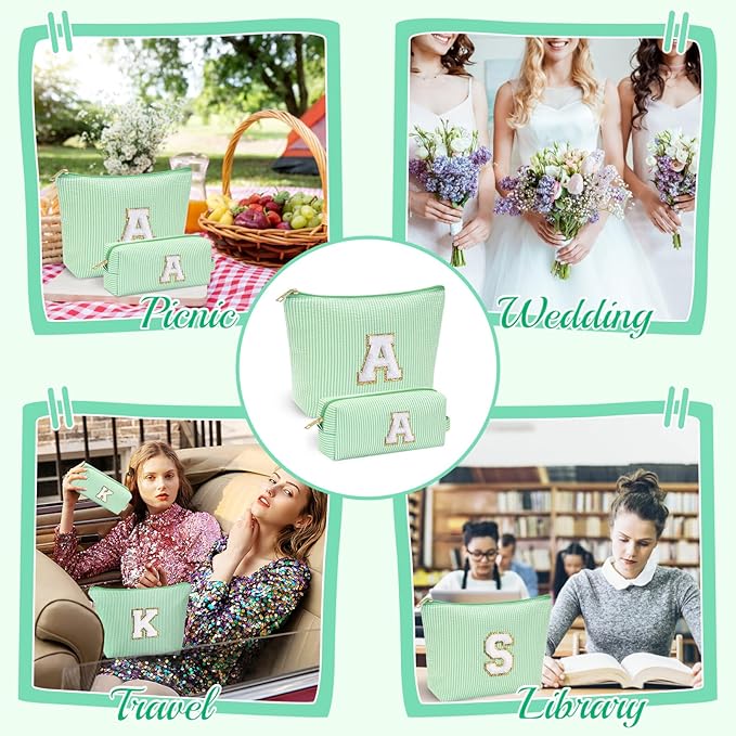 YOOLIFE 2 Pieces Makeup Bags for Women, Mom Birthday Gifts Unique Gifts Makeup Bag Toiletry Bag Makeup Pouch Cosmetic Bag Beauty Bag Cute Makeup Bag Wedding Daughter Friend Gifts for Women Her O