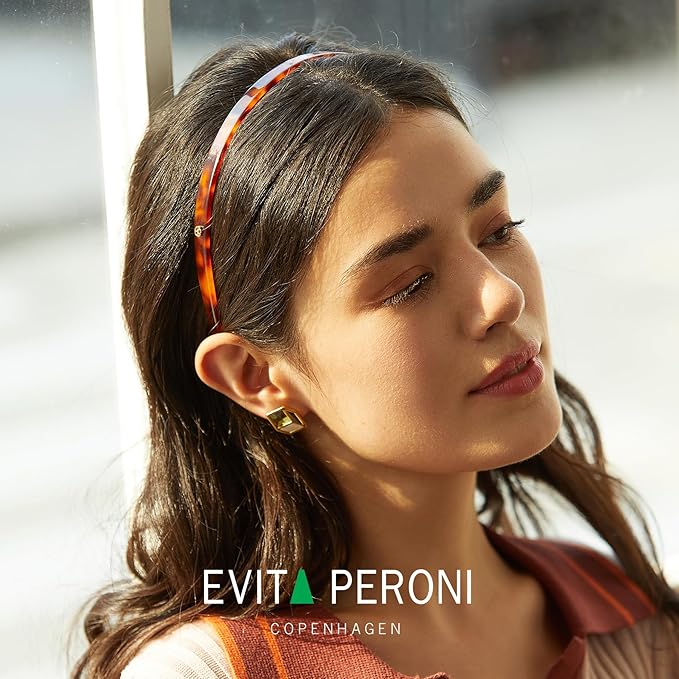 EVITA PERONI Hair Bands - No Pressure, No Headache, Comfortable Thin Non-Slip Headbands for Women's Hair and Fashion (2PCS)