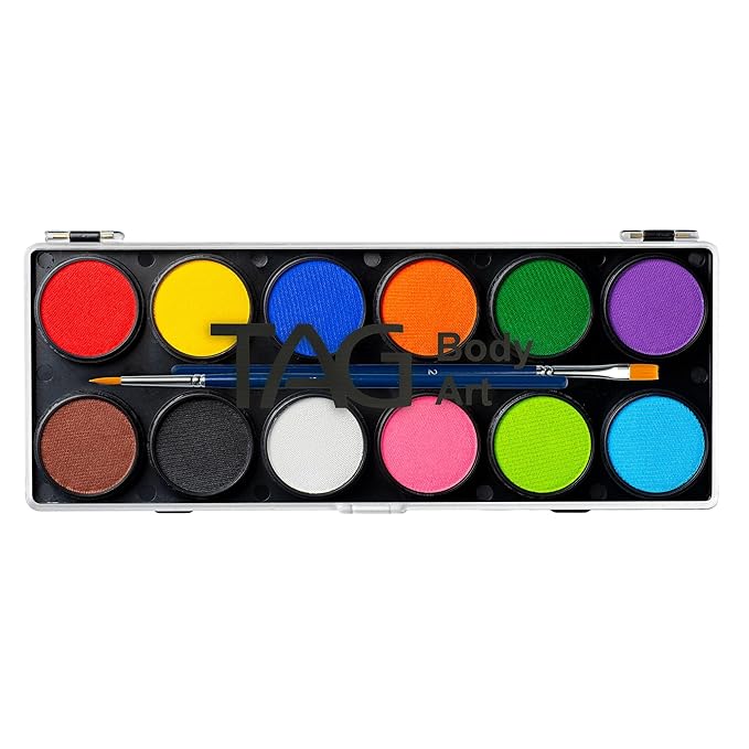 TAG Face & Body Paint - Regular Palette 12 x 10g