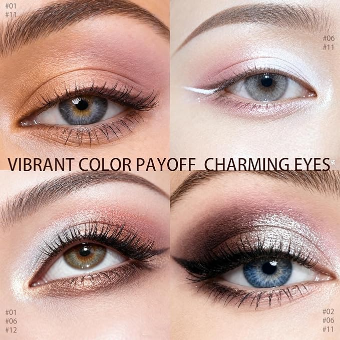 Matte Cream Eyeshadow Stick, Waterproof Eye Shadow Stick, Long-Lasting and Blendable High Pigmented Single Eyeliner Makeup for Women, 11 Rose Nude