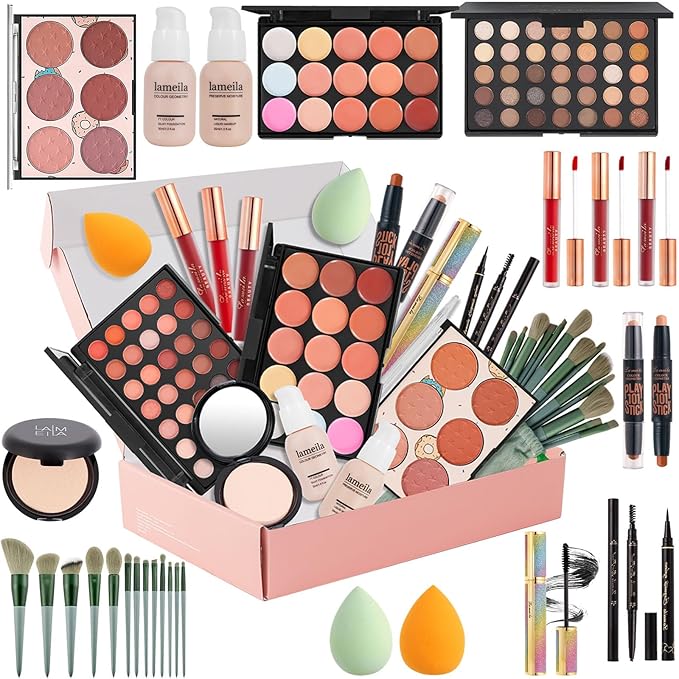 Makeup Kit for Women Full Kit,Multipurpose Women's Cosmetics Set,Beginners and Professionals Alike,Makeup Gift Set