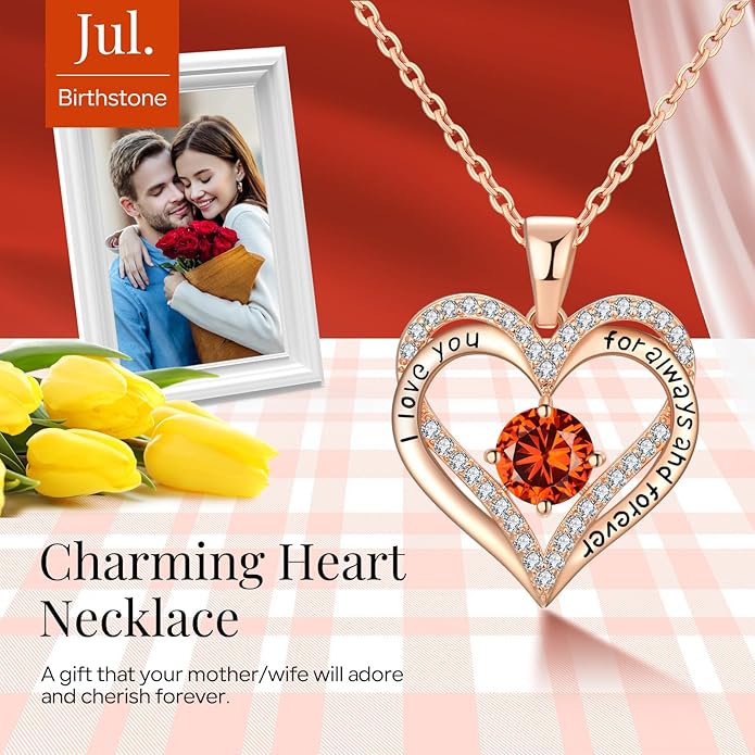 18K Rose Gold Necklaces for Women Birthday Gifts for Women Jewelry for Women Birthday Gifts for Wife Girlfriend Daughter Wife Birthday Gifts for Anniversary Mothers Day Christmas Valentines Gifts