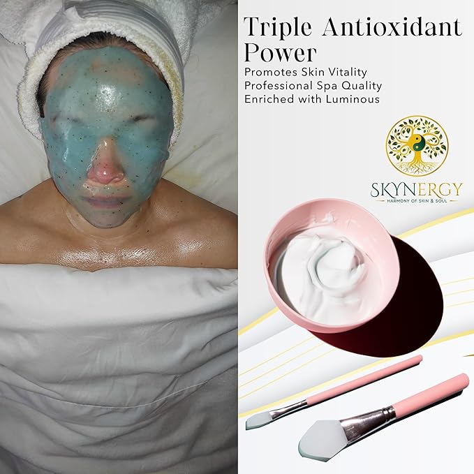 Luminous LED Light Jelly Mask -Professional Grade HydroGlo Jelly face Masks for facials professional Peel Off Face Mask for Skin Hydration,Radiance,Reduced Fine Lines,Pigmentation | 30 fl oz