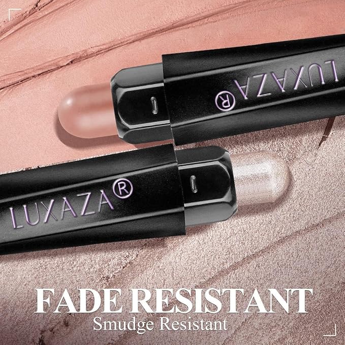 6PCS Eyeshadow Stick Makeup Sets, Shimmer,Eye Brightener Stick,Long Lasting Matte and Metallic Eyeshadow Pencil Crayon, A07-Shimmer Neutral