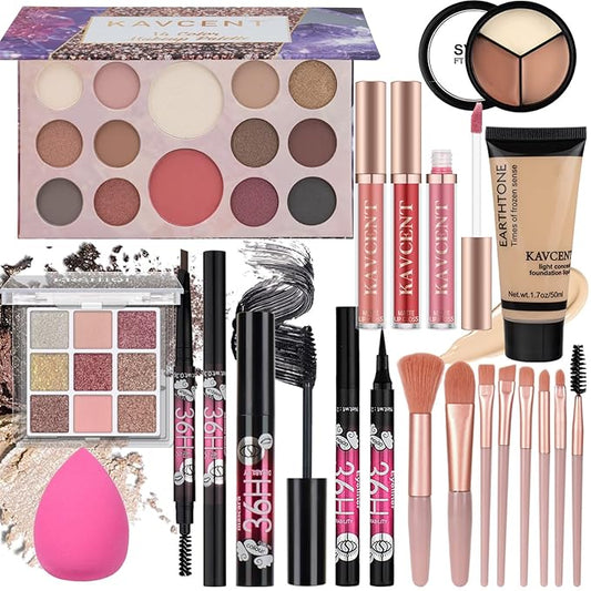 Makeup Set for Teens Makeup Kit for Women Full Kit Eyeshadow Palette Foundation Makeup Gift Set for Women Teen Girls Christmas Makeup Kits for Teens 13-15