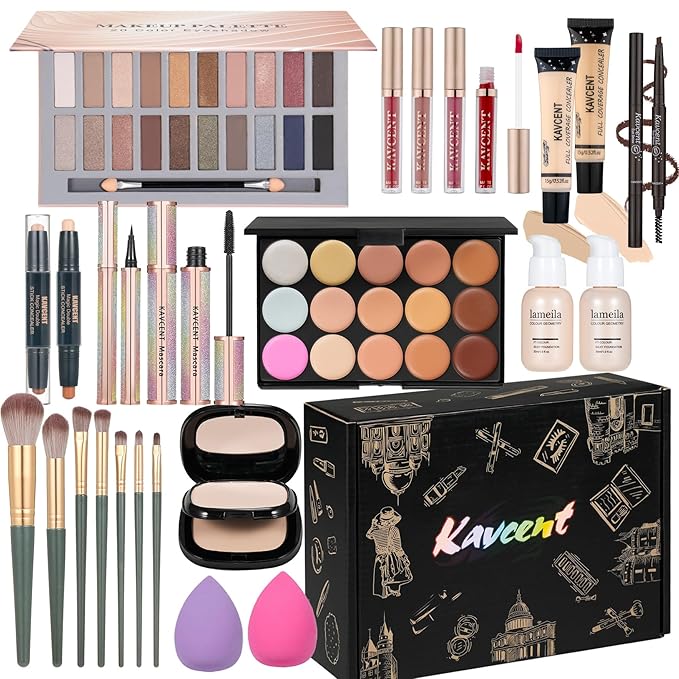 Makeup Kit for Teens Girls Makeup Kit for Women Full Kit Makeup Set for Teenagers Eyeshadow Palette Makeup Gift Set for Teen Girls Women Christmas