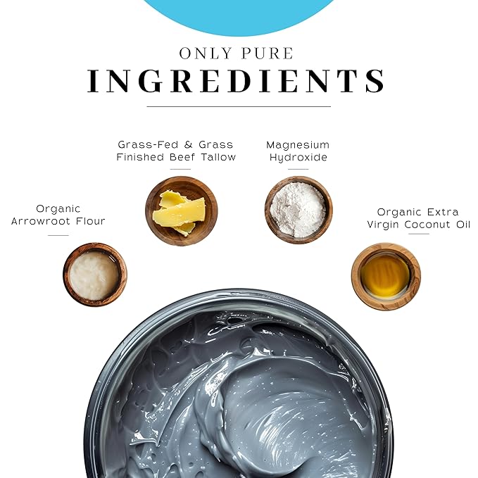 Vanman’s - Handmade Coconut and Magnesium Deodorant (3 Pack) - Odor Control for Underarms - Routine Deodorant For Women and Men - Personal Care Products - 2.8 oz