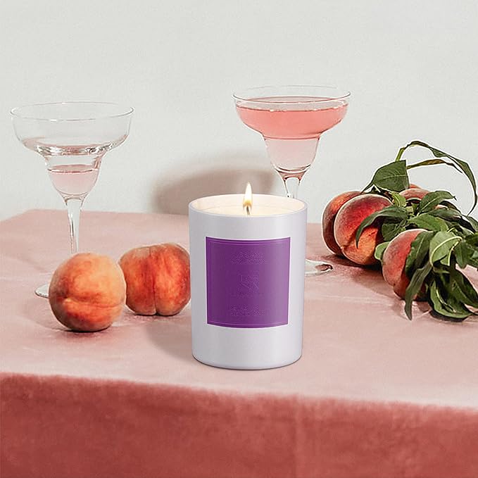 Aromatherapy Scented Candle Natural Soy Wax Roses and Berries Scented Essential Oil Lavender Candle 50 hr Long Burning for Relaxation Holiday Candle Gift for Christmas Anniversary for Her