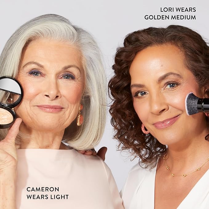 LAURA GELLER NEW YORK Baked Balance-N-Glow Illuminating Foundation - Golden Medium - Buildable Sheer to Light Coverage - Satin Finish