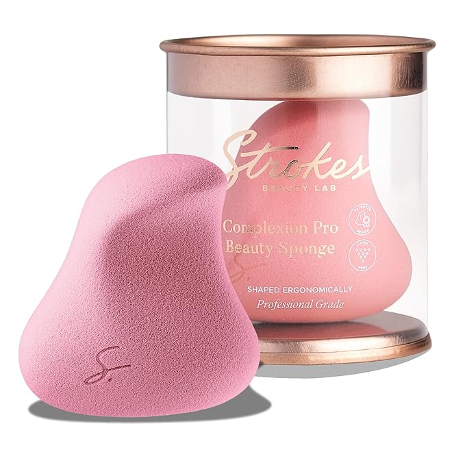Original Beauty Blender Makeup Sponge Applicator for Powder, Cream & Liquid, Beauty Tools Puff, Streak Free Application, Vegan, Cruelty Free Made in USA, Pink