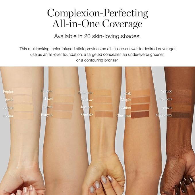 Ogee Sculpted Complexion Foundation Stick (Juniper 3.75W - Medium Light Tan, Olive Undertones) Full Coverage Foundation Makeup - Instantly Balance & Even Complexion - 70% Organic Ingredients