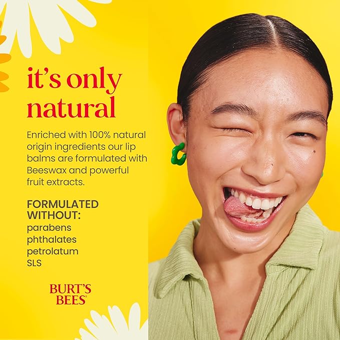 Burt's Bees Stocking Stuffers, Cozy Season Lip Balm Set for Christmas Gifts, With Responsibily Sourced Beeswax, Natural Origin Lip Care, 3 Tubes, 0.15 oz.