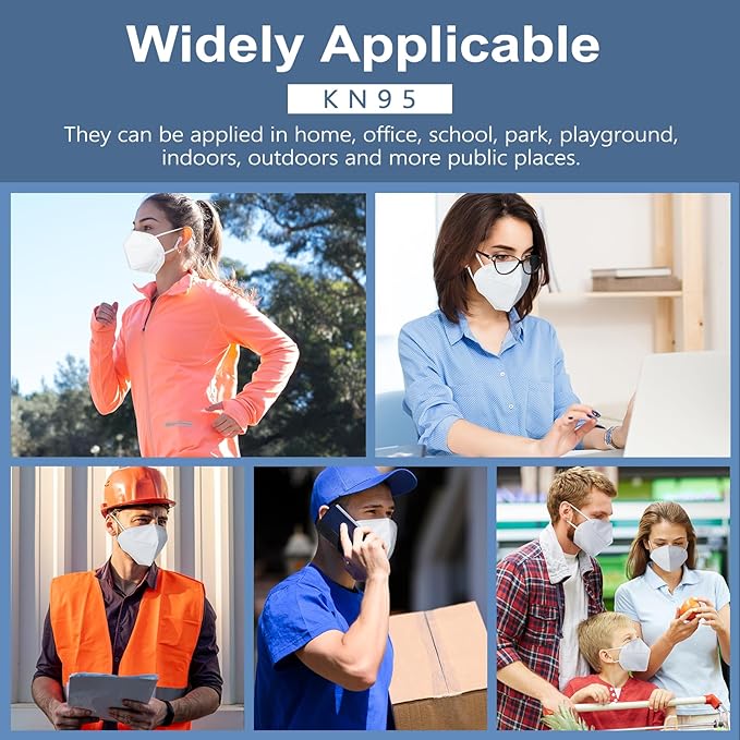 HALIDODO KN95 Face Mask 5-Ply Breathable & Comfortable Filter Safety Mask