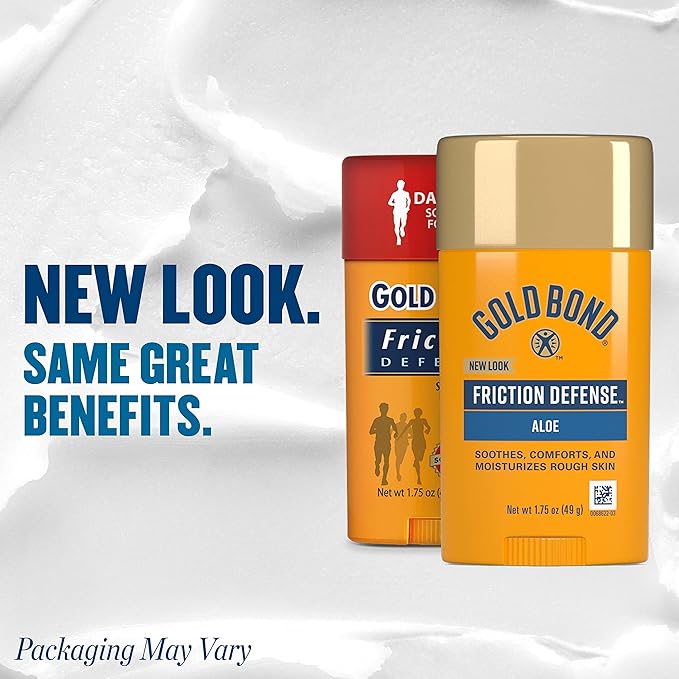 Gold Bond Men's Body Powder Spray Nightfall Scent 7 oz. & Friction Defense Stick 1.75 oz. Skin Care Bundle