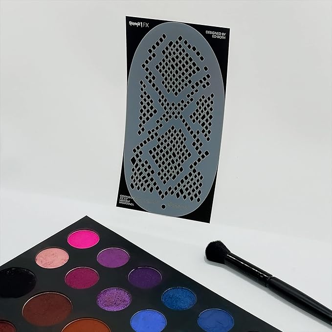 Stencil1FX - Snakeskin Eye Makeup Stencil for Costumes, Dress Up, Halloween, Cosplay, Arts, Face Painting