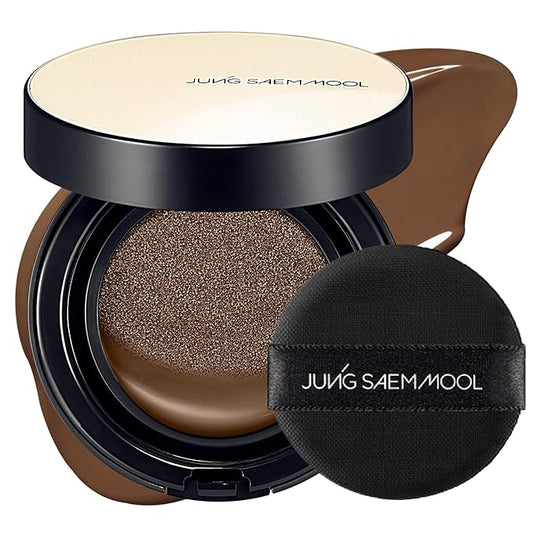JUNG SAEM MOOL Essential Skin Nuder Cushion 40N Chestnut 0.49 Fl Oz, No Refill, Natural Radiant Finish Cushion Foundation with Buildable Coverage, Lightweight Texture, Korean Foundation Makeup