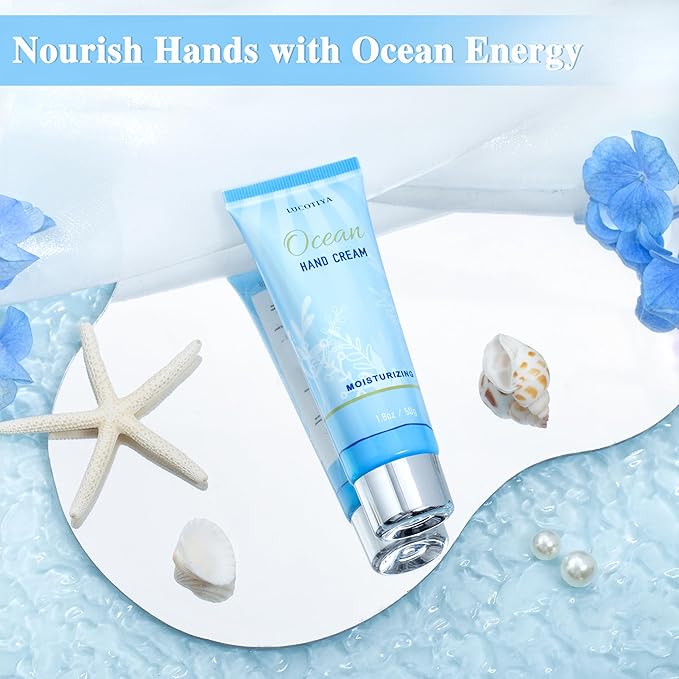 Gifts for Women, Ocean Scented Spa Gift for Women Birthday 7 Luxury Self Care Package, Gift Basket Care Package for Her Wife Mom Friends Female Bff